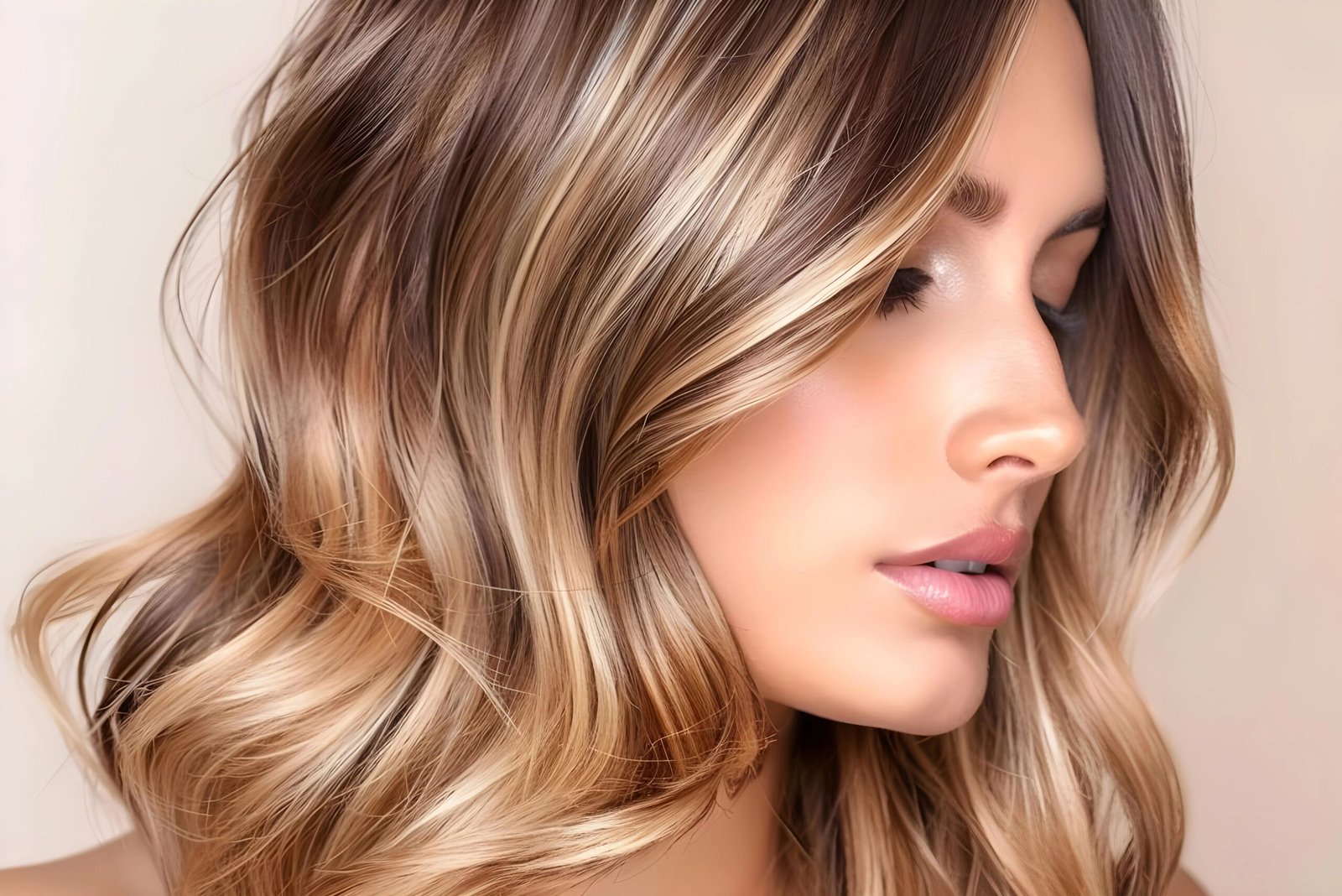 woman with ombre balayage hair dye showcasing professional hair coloring technique concept hair color trends balayage technique ombre hair dye professional styling trendy hairstyles scaled